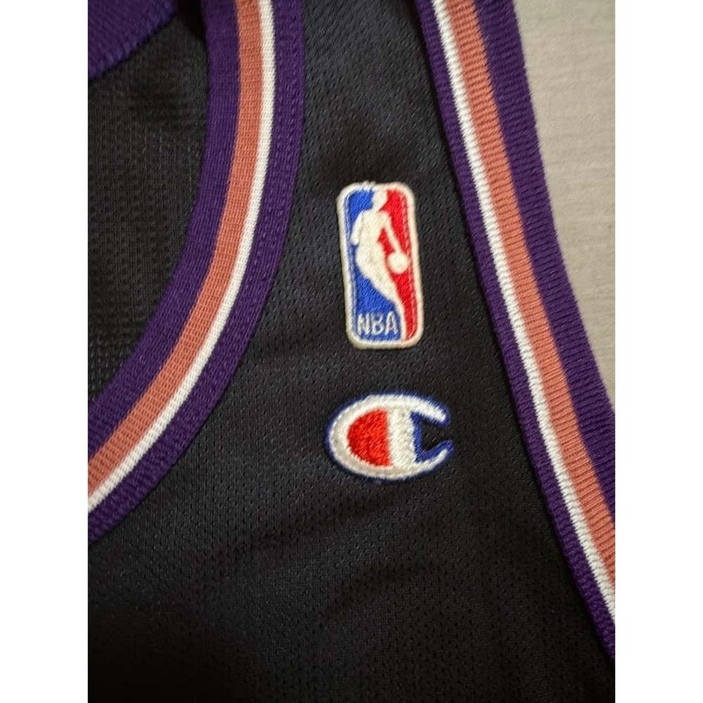 Vintage Utah Jazz #1 Champion NBA Jersey 52 Mens 2XL Black Sleeveless. - Picture 2 of 12